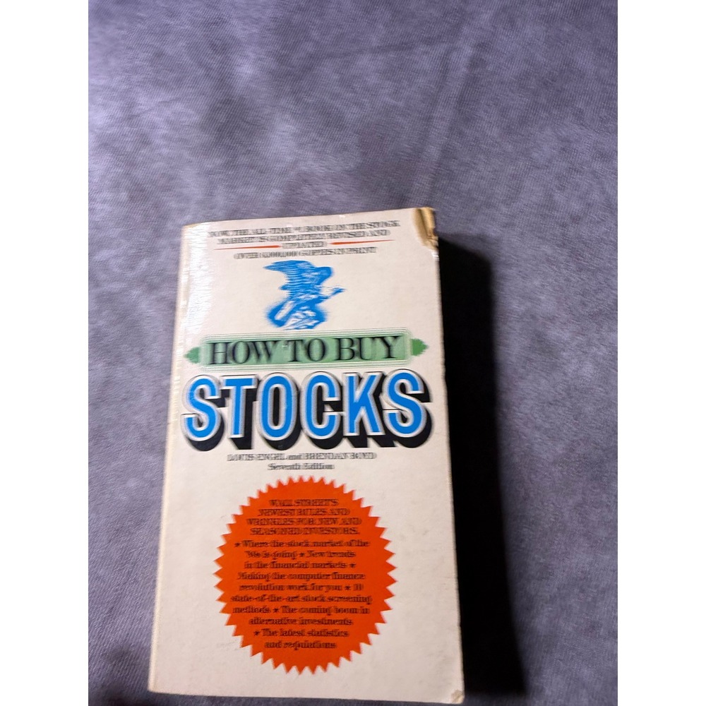 How To Buy Stocks Louis Engel Brendan Boyd 7th Edition Bantam Books Paperback